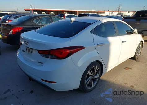 2014 Hyundai Elantra Limited from USA, damaged, VIN 5NPDH4AEXEH449482
